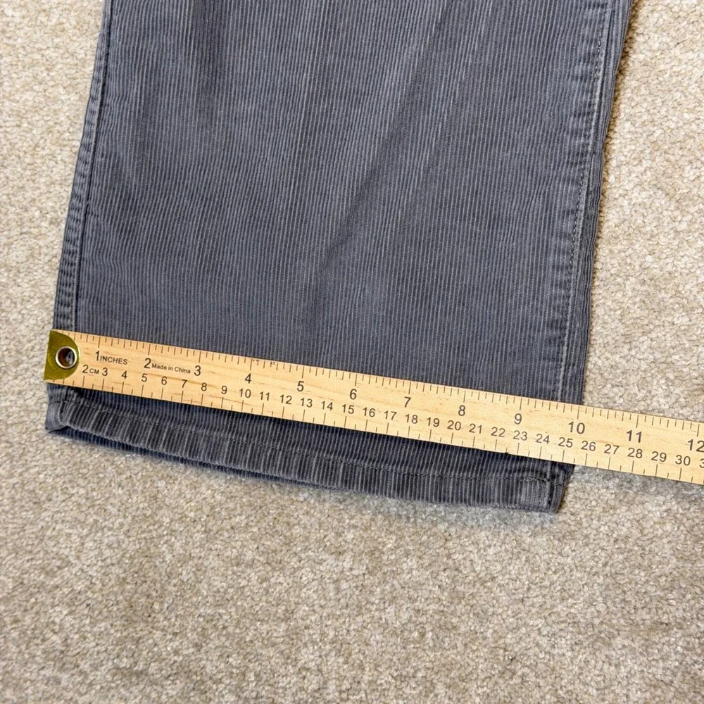 L.L.‎ Bean Corduroy Pants Mens 42x29 Gray Standard Fit Straight Leg Cotton